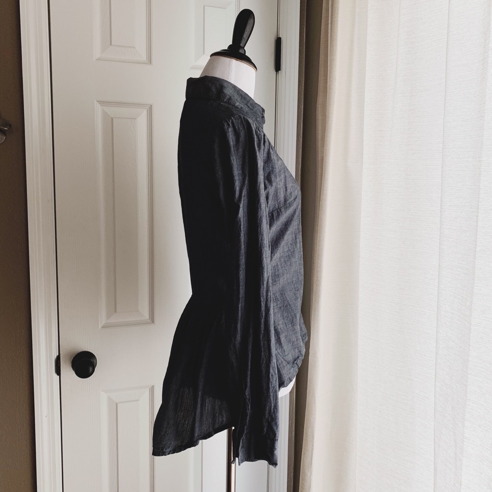 Vintage Cotton Gray Blouse